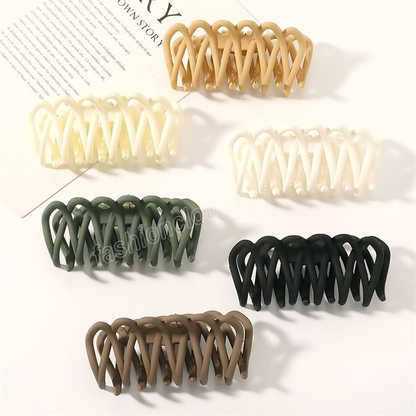fashion women hair claw plastic hair clips elegant colorful solid color mesh hollow out claw clip girls hair accessories gift, Slivery;white
fashion women hair claw plastic hair clips elegant colorful solid color mesh hollow out claw clip girls hair accessories gift, Slivery;white