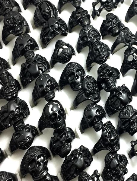 bulk lots 50pcs styles mixed black plated skull skeleton gothic ring whole man boy punk cool rocker metal rings new arrival je3218221, Golden;silver
bulk lots 50pcs styles mixed black plated skull skeleton gothic ring whole man boy punk cool rocker metal rings new arrival je3218221, Golden;silver