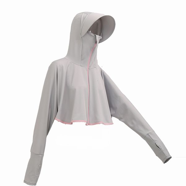 women's jackets sunscreen cropped hoodie uv protection big hat thin sun protection clothing short sweatshirt cutting 230412, Black;brown
women's jackets sunscreen cropped hoodie uv protection big hat thin sun protection clothing short sweatshirt cutting 230412, Black;brown