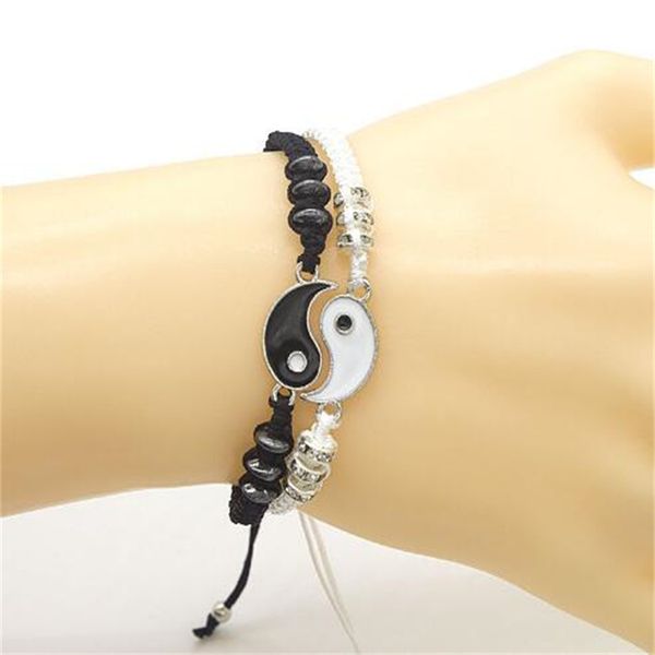 new adjustable couple bracelet european and american personalized yin yang eight trigrams tai chi accessories woven bracelet ae665, Golden;silver
new adjustable couple bracelet european and american personalized yin yang eight trigrams tai chi accessories woven bracelet ae665, Golden;silver