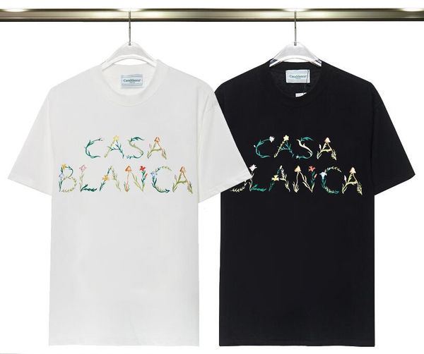 ay826 classical white casa designer t shirt summer short sleeve floral print casablanca men women tshirt tee mens clothes, White;black
ay826 classical white casa designer t shirt summer short sleeve floral print casablanca men women tshirt tee mens clothes, White;black