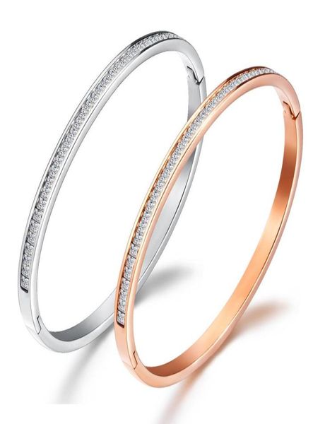 simple classic rose gold crystal inlay bangles in stainless steel classy bangle everyday bangle minimal jewelry3648292, Black
simple classic rose gold crystal inlay bangles in stainless steel classy bangle everyday bangle minimal jewelry3648292, Black