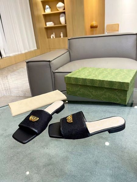 designer embroidered buckle slippers women's sandals non slip flat shoes women's shoes beach casual versatile luxury women's, Black
designer embroidered buckle slippers women's sandals non slip flat shoes women's shoes beach casual versatile luxury women's, Black