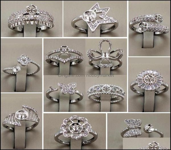 jewelry settings whole pearl ring zircon solid 925 sier 16 styles for women mounting rings adjustable blank diy drop delivery 9134365, Slivery;crystal
jewelry settings whole pearl ring zircon solid 925 sier 16 styles for women mounting rings adjustable blank diy drop delivery 9134365, Slivery;crystal