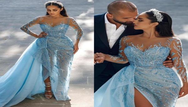 african arabic black girls mermaid prom dresses 2023 see through long sleeve lace applieque plus size couple split side high 7000530
african arabic black girls mermaid prom dresses 2023 see through long sleeve lace applieque plus size couple split side high 7000530