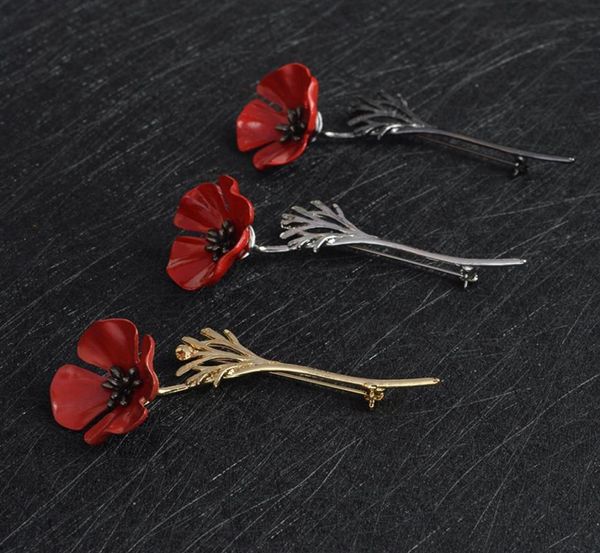 red poppy flower squid brooch pin collar corsage gold silver black pins shirt badge vintage jewelry gift for women9629210, Gray
red poppy flower squid brooch pin collar corsage gold silver black pins shirt badge vintage jewelry gift for women9629210, Gray