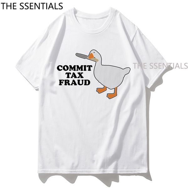 men's t-shirts goose game commit tax fraud t shirt women/men aesthetic letter print no gender only tshirt daily funny graphic cotton te, White;black
men's t-shirts goose game commit tax fraud t shirt women/men aesthetic letter print no gender only tshirt daily funny graphic cotton te, White;black