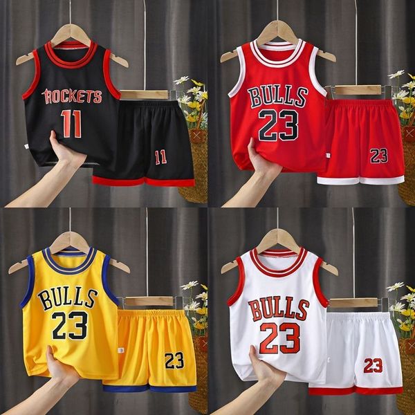 clothing sets boys sleeveless tshirts shorts summer style basketball clothes kids casual sports loose fashion two pieces outfits outdoor 230, White
clothing sets boys sleeveless tshirts shorts summer style basketball clothes kids casual sports loose fashion two pieces outfits outdoor 230, White