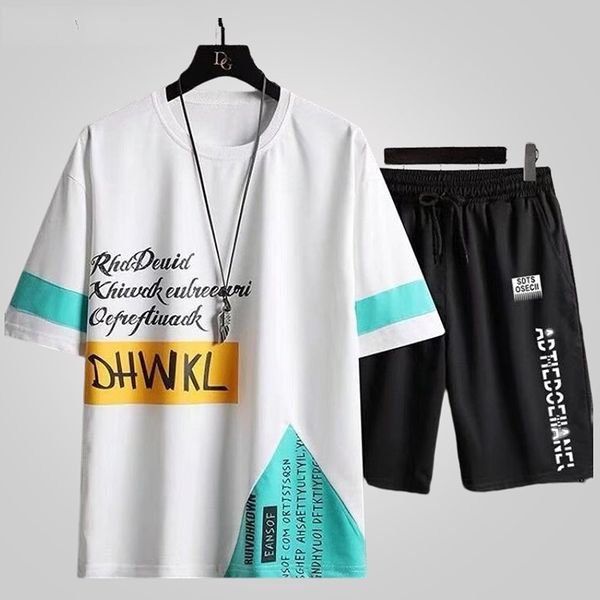 men s tracksuits summer t shirt set fashion casual sports short sleeve shorts two piece loose men clothing letter print sportswear 230411, Gray
men s tracksuits summer t shirt set fashion casual sports short sleeve shorts two piece loose men clothing letter print sportswear 230411, Gray
