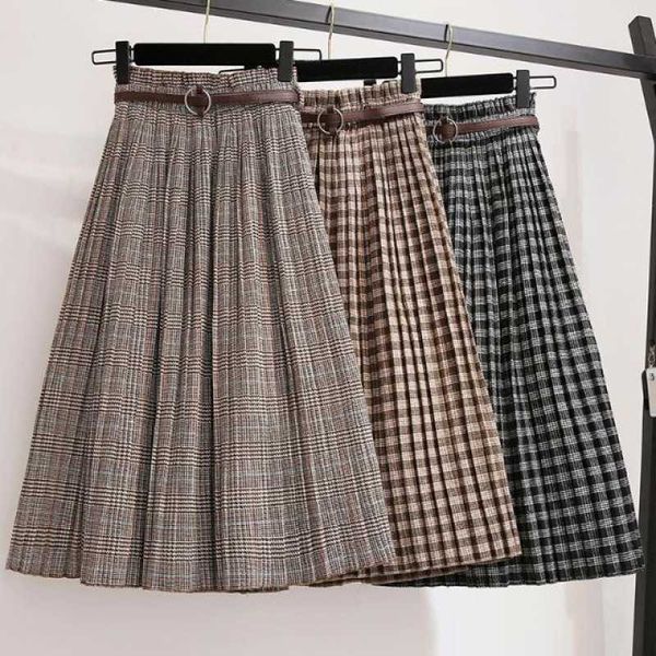 half length checkered skirtn ewa utumna ndw interk oreanv ersionov ersizedte red ucingweig cingandho tyle fashi onablepleat eds skirt, Black
half length checkered skirtn ewa utumna ndw interk oreanv ersionov ersizedte red ucingweig cingandho tyle fashi onablepleat eds skirt, Black