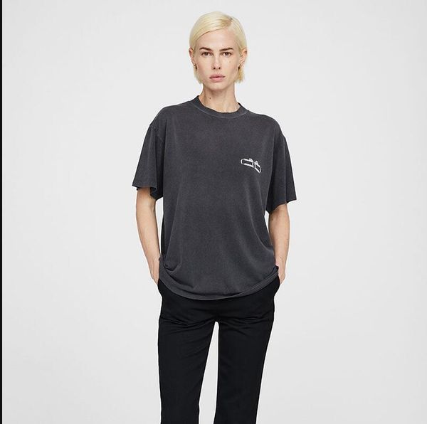 2023 women's t-shirt anine bing print vintage black tee snowflake short-sleeved t-shirt women designer summer polo female clothing, White
2023 women's t-shirt anine bing print vintage black tee snowflake short-sleeved t-shirt women designer summer polo female clothing, White