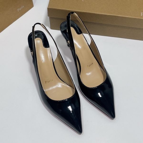5a brand designer shoes women's classic shoes lacquer leather high heels fashion strap open back sandals 8cm dress shoes wedding shoe s, Black
5a brand designer shoes women's classic shoes lacquer leather high heels fashion strap open back sandals 8cm dress shoes wedding shoe s, Black