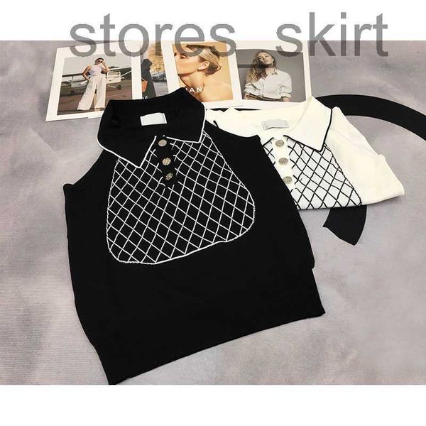 women's tanks & camis designer2023 runway designer women's tanks turn down collar plaid knitting sleeveless women's button l, White
women's tanks & camis designer2023 runway designer women's tanks turn down collar plaid knitting sleeveless women's button l, White