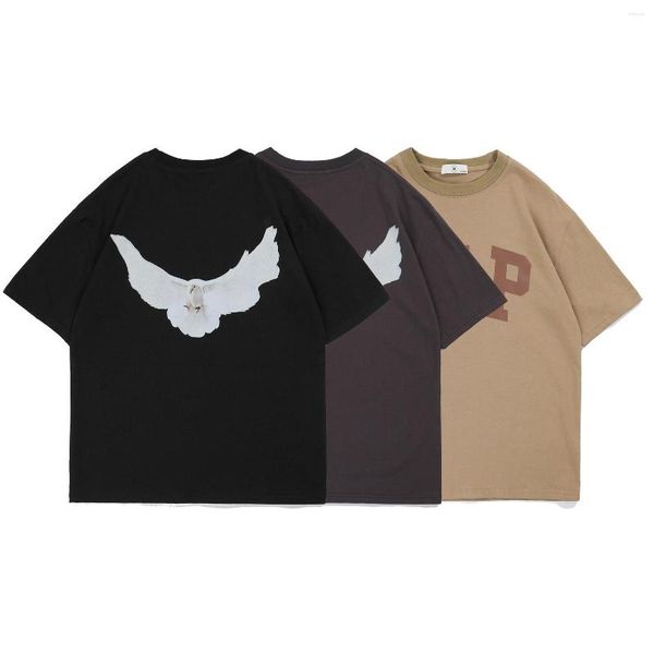 t men's shirts high street letter foam skull puff print round neck summer tshirts for men cotton short sleeve shirt oversized top, White;black
t men's shirts high street letter foam skull puff print round neck summer tshirts for men cotton short sleeve shirt oversized top, White;black
