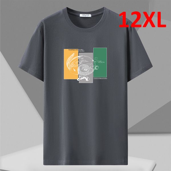 men's t-shirts plus size 10xl 12xl t-shirt men summer short sleeve tshirt cotton casual print shirt male big tees 9 color 230412, White;black
men's t-shirts plus size 10xl 12xl t-shirt men summer short sleeve tshirt cotton casual print shirt male big tees 9 color 230412, White;black