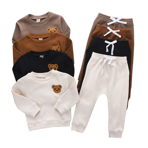 clothing sets -06-02 lioraitiin 0-4years little toddler boy round neck long sleeve embroidered bear patch elastic waist long pant 230412, White
clothing sets -06-02 lioraitiin 0-4years little toddler boy round neck long sleeve embroidered bear patch elastic waist long pant 230412, White