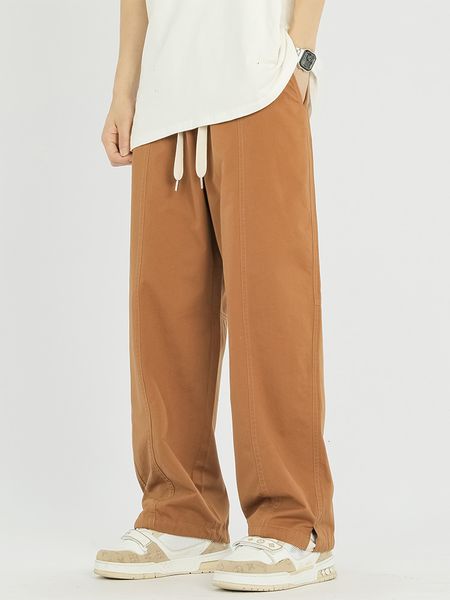 men's pants spring and summer men's straight casual pants street clothing pure cotton wide leg sports pants adjustable pockets jog, Black
men's pants spring and summer men's straight casual pants street clothing pure cotton wide leg sports pants adjustable pockets jog, Black