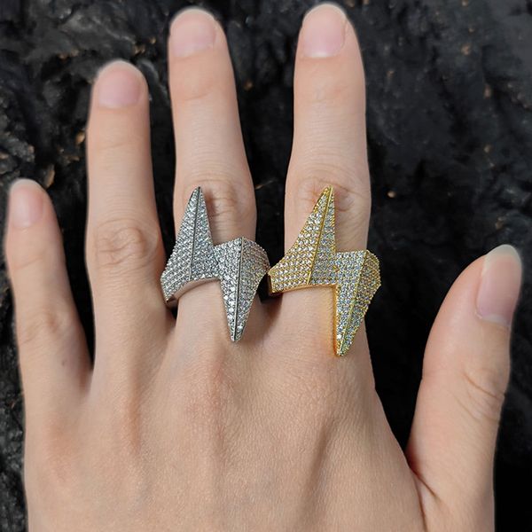 trendy hiphop lightning 18k gold mens ring designer copper aaa cubic zirconia diamond silver man rings south american fashion high grade jew, Golden;silver
trendy hiphop lightning 18k gold mens ring designer copper aaa cubic zirconia diamond silver man rings south american fashion high grade jew, Golden;silver