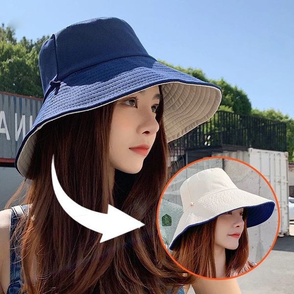 stingy brim hats summer doublesided bucket hats fashion big brim foldable solid sun hat women outdoor beach visor caps fisherman cap for tra, Blue;gray
stingy brim hats summer doublesided bucket hats fashion big brim foldable solid sun hat women outdoor beach visor caps fisherman cap for tra, Blue;gray