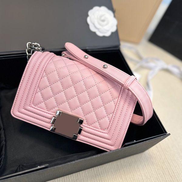 classic flap boy girls shoulder bag mini caviar leather calfskin quilted silver metal hardware cross body shoulder luxury designer handbags
classic flap boy girls shoulder bag mini caviar leather calfskin quilted silver metal hardware cross body shoulder luxury designer handbags