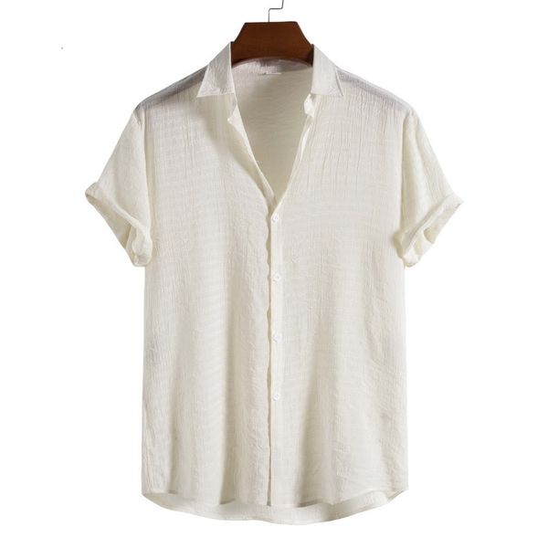men's casual shirts summer beige white shirt men's fashion trend solid color shirt men's short sleeve shirt s-xxl 230412, White;black
men's casual shirts summer beige white shirt men's fashion trend solid color shirt men's short sleeve shirt s-xxl 230412, White;black