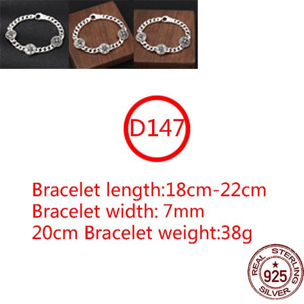d147 s925 sterling silver bracelet fashion letter personalized vintage cross flower six point star boat anchor couple punk hip hop jewelry s, Golden;silver
d147 s925 sterling silver bracelet fashion letter personalized vintage cross flower six point star boat anchor couple punk hip hop jewelry s, Golden;silver
