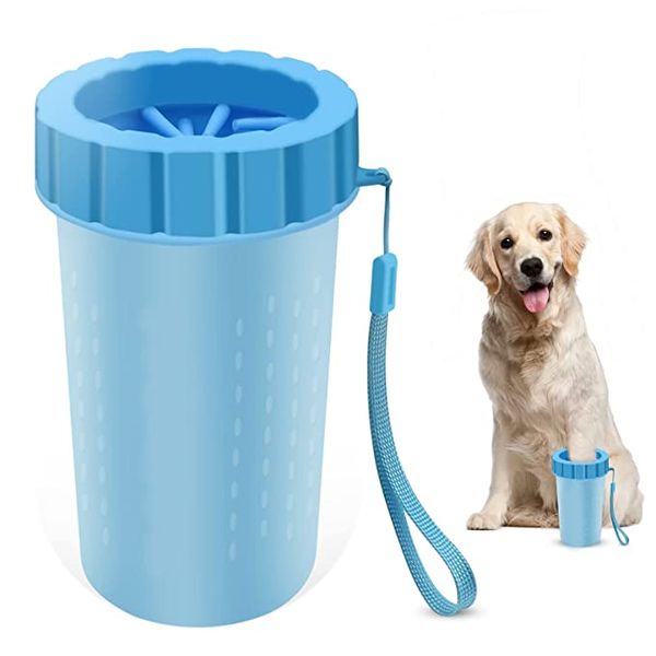 

Dog Paw Cleaner, Dog Paw Washer Cup, 2 In 1 Portable Silicone Pet Cleaning Brush Feet Cleaner For Dog Grooming With Muddy Paw,Dog Foot Cleaner For Dog and Cat, Dog Owner Gifts, Color