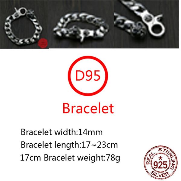 d95 s925 sterling silver bracelet fashion letter personalized vintage smooth cross flower boat anchor punk hip hop style lover gift, Golden;silver
d95 s925 sterling silver bracelet fashion letter personalized vintage smooth cross flower boat anchor punk hip hop style lover gift, Golden;silver