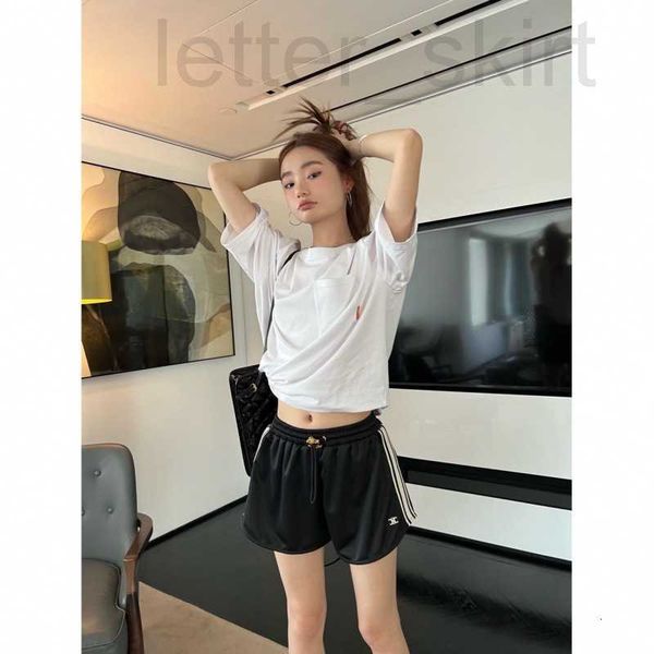 women's shorts designer spring/summer new hardware side ribbon casual slouchy sporty wear versatile pants 6flf, White;black
women's shorts designer spring/summer new hardware side ribbon casual slouchy sporty wear versatile pants 6flf, White;black