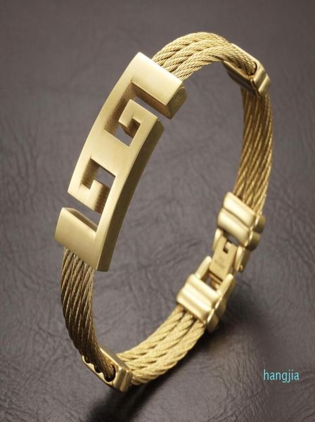 gold color stainless steel men bracelet jewelry punk heavy metal bracelets bangles great wall pattern bracelet1078615, Black
gold color stainless steel men bracelet jewelry punk heavy metal bracelets bangles great wall pattern bracelet1078615, Black