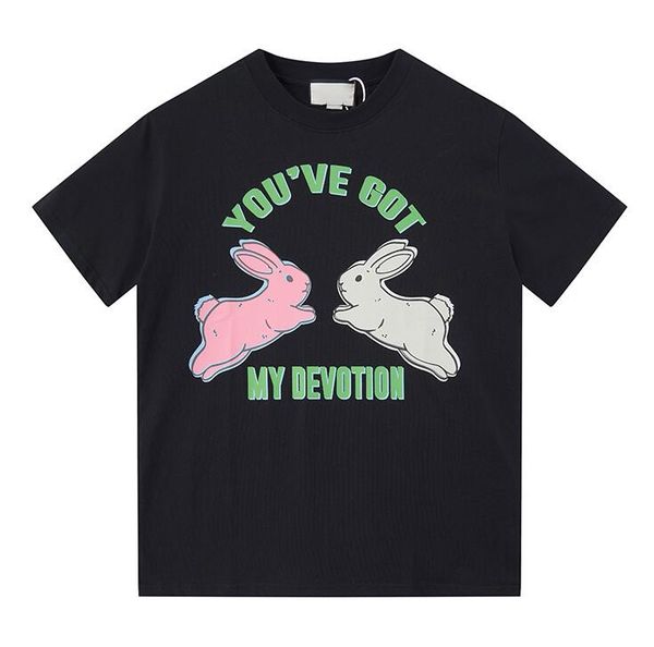 ty64 two rabbits designer t shirt summer short sleeve men women tshirt tee mens clothes, White;black
ty64 two rabbits designer t shirt summer short sleeve men women tshirt tee mens clothes, White;black