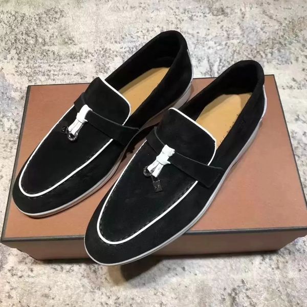 summer dress shoes charms embellished walk suede loafers couples shoes genuine leather casual slip on flats for men luxury designers flat fa, Black
summer dress shoes charms embellished walk suede loafers couples shoes genuine leather casual slip on flats for men luxury designers flat fa, Black