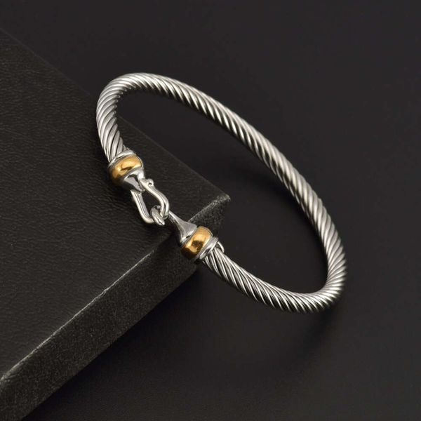 

DY Bracelet Jewelry classic designer luxury top accessories twisted wire dy electroplating room gold woven hook Bracelet Zircon Bracelet DY Jewelry Accessories