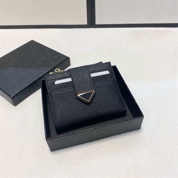card holder enamel triangle saffiano designers wallets for woman classic trendy luxury small size tone hardware zippers mens purse nice look, Brown;gray
card holder enamel triangle saffiano designers wallets for woman classic trendy luxury small size tone hardware zippers mens purse nice look, Brown;gray