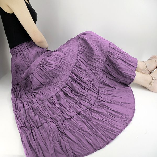 skirts summer fresh cake skirt elastic high waist thin long skirt casual simple solid color women a-line skirt 230413, Black
skirts summer fresh cake skirt elastic high waist thin long skirt casual simple solid color women a-line skirt 230413, Black