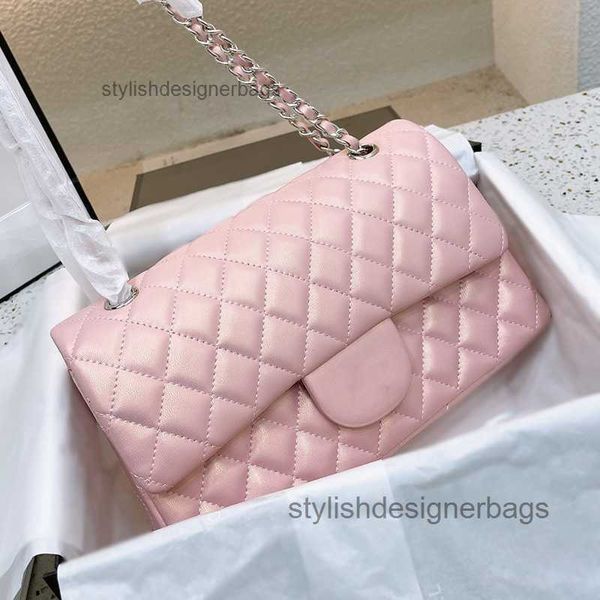 designer bags iridescent pearly pink classic double flap bags with silver metal hardware chain crossbody shoulder luxury multi pochette hand
designer bags iridescent pearly pink classic double flap bags with silver metal hardware chain crossbody shoulder luxury multi pochette hand