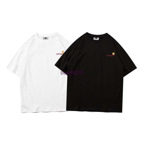 23 men's and women's fashion t shirt high street brand carhart lettering gold embroidery loose fitting casual round neck versatile, White;black
23 men's and women's fashion t shirt high street brand carhart lettering gold embroidery loose fitting casual round neck versatile, White;black
