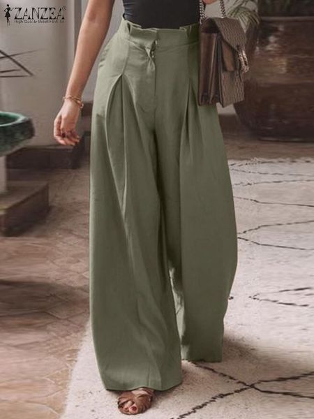 women's pants capris zanzea fashion women high waist solid wide leg trousers spring pleated long pantalon casual palazzo elegant loose, Black;white
women's pants capris zanzea fashion women high waist solid wide leg trousers spring pleated long pantalon casual palazzo elegant loose, Black;white