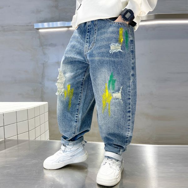 jeans kids jeans color paint ripped holes boys child denim trousers toddler baby boys pants 2 -12 years spring autumn children bottoms 23041, Blue
jeans kids jeans color paint ripped holes boys child denim trousers toddler baby boys pants 2 -12 years spring autumn children bottoms 23041, Blue