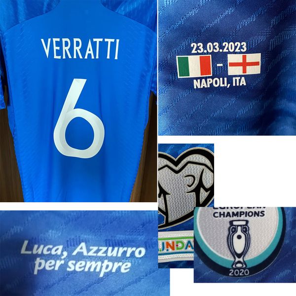 american college football wear 2023 italyy maillot luca azzurro per sempre verratti barella spinazzola jersey with full sponsor, Black
american college football wear 2023 italyy maillot luca azzurro per sempre verratti barella spinazzola jersey with full sponsor, Black