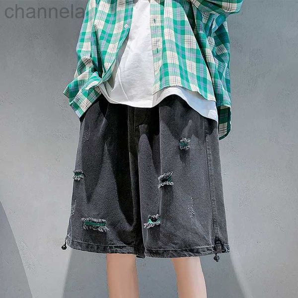 men's shorts black baggy men jeans ripped summer japanese hip hop streetwear harajuku denim bermuda masculina, White;black
men's shorts black baggy men jeans ripped summer japanese hip hop streetwear harajuku denim bermuda masculina, White;black