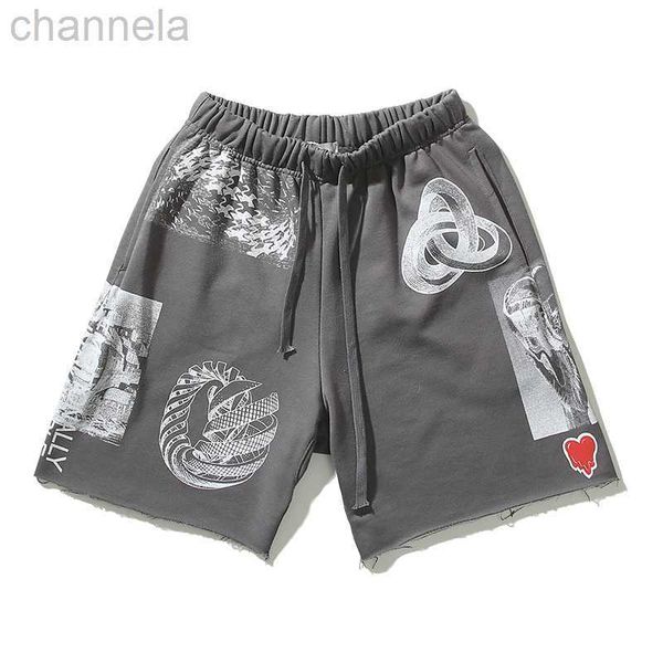 men's shorts high street eu pattern painted casual summer mens elastic waist wide leg loose five point pants oversize hip hop short, White;black
men's shorts high street eu pattern painted casual summer mens elastic waist wide leg loose five point pants oversize hip hop short, White;black