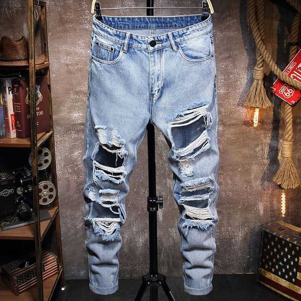 men's pants ripped men jeans trendy fashion denim knee hole trousers classic jeans men's summer new, Black
men's pants ripped men jeans trendy fashion denim knee hole trousers classic jeans men's summer new, Black