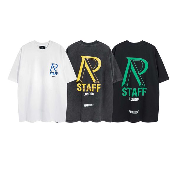 men's and women's summer fashion t shirt high street brand rep representative summer new wash letter print short sleeve casual loo, White;black
men's and women's summer fashion t shirt high street brand rep representative summer new wash letter print short sleeve casual loo, White;black