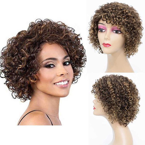 hair wigs short curly human for black women copper brown udu non lace glueless wig with side bangs piano c 230413
hair wigs short curly human for black women copper brown udu non lace glueless wig with side bangs piano c 230413