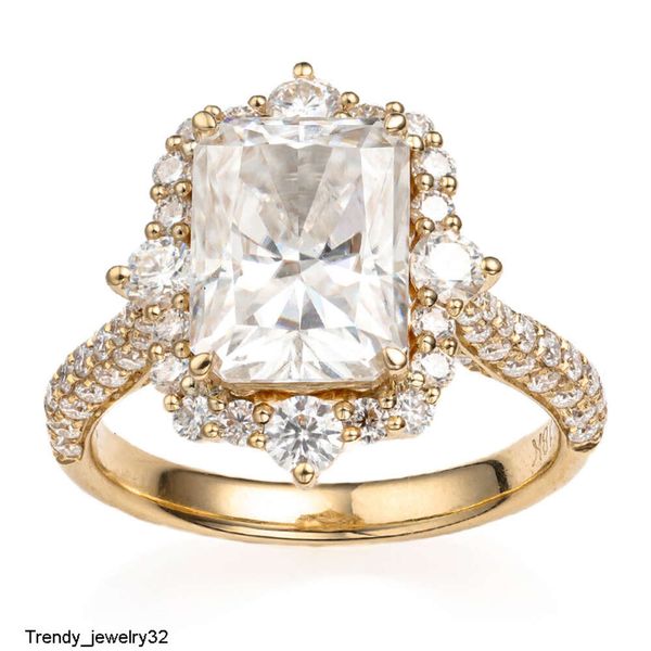 AAA Gems Custom Made 7.5x10mm 3ct VVS Moissanite Dia Real 14k Solid Gold Engagement Wedding Rings for Women
AAA Gems Custom Made 7.5x10mm 3ct VVS Moissanite Dia Real 14k Solid Gold Engagement Wedding Rings for Women