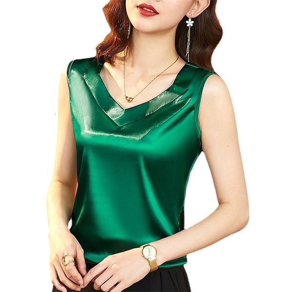 camisoles tanks summer korean fashion silk tank women satin office lady tank solid loose green for women 230413, Black;white
camisoles tanks summer korean fashion silk tank women satin office lady tank solid loose green for women 230413, Black;white