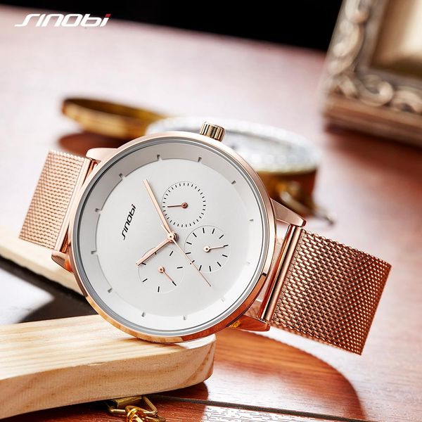 2023 rose gold men watch sinobi brand luxury milan mesh band fashion casual date calendar quartz clock business watches mens gift, Slivery;brown
2023 rose gold men watch sinobi brand luxury milan mesh band fashion casual date calendar quartz clock business watches mens gift, Slivery;brown