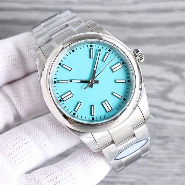 

Designer men's watch 41mm/36mm women's 904L stainless steel strap blue dial luxury watch luminous sapphire mirror waterproof watch montre de luxe 007