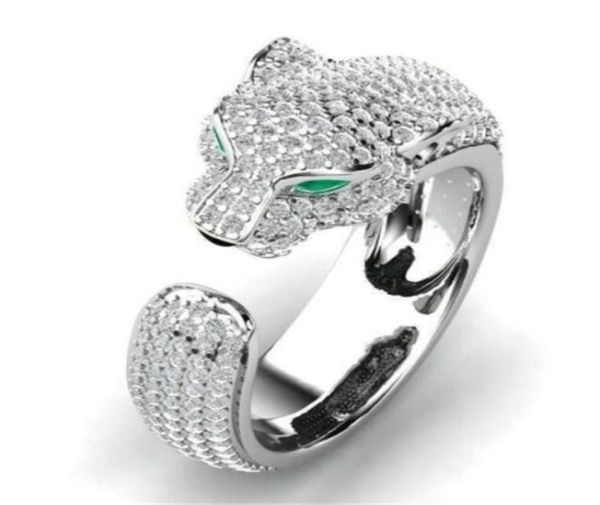 new fashion leopard head diamond ring men and women opening adjustable rings designer jewelry ring1925266, Silver
new fashion leopard head diamond ring men and women opening adjustable rings designer jewelry ring1925266, Silver